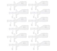 GATHINESS 12 Clips Transparentes de Acrílico para Cenefa, Abrazaderas Reemplazables para Persianas Agarre Seguro y Fácil Ajuste, Ideales para Oficina y Hogar