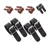 GATHINESS 12 Piezas Correas para Cesta de Bicicleta de PU y Aleación de Aluminio con Instalación Rápida sin Herramientas para Manillares, Ideales para Ciclismo Infantil y Portabicicletas