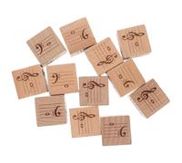 GATHINESS 12 Piezas De Dados De Madera con Notas Musicales, Símbolos Educativos, Notas Agudas Y Diseño De Patrones Musicales, Ideales para Principiantes Y Teoría del
