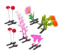GATHINESS 12 Pinzas Pelo Diseño de Plantas Realistas, Fáciles de Usar Variedad de Opciones para Diferentes Peinados, Hechas de Espuma y Metal
