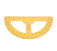 GATHINESS 180grado Transportador Semicírculo Grande de Madera para Dibujo y Medición Herramienta Didáctica para Profesores Regla Portátil de Precisión para Matemáticas y Enseñanza