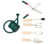 GATHINESS 1juego Herramientas de Jardinería Miniatura Set Decorativo para Casa de Muñecas Incluye Regadera y Tijeras Accesorio Seguro y Duradero para Huertos y Jardines Pequeños