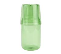 GATHINESS 1juego Vaso y Jarra de Vidrio Verde Resistente al Calor Kit para Beber Casa Oficina y Hotel Capacidad Amplia para Agua Té y Jugos para Cenas y Fiestas
