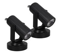 GATHINESS 2 Focos LED de Luz Clara para Escenario 1w, Cuerpo Negro, Luces de Fiesta y Discoteca, bajo Consumo, Luz de Efecto para Bares, Bodas, Dj y Espectáculos, Paquete de 2 Unidades