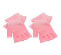 GATHINESS 2 Pares Guantes de Gel Hidratantes sin Dedos Cuidado de Manos Secas, Tejido Delicado que Ayuda a Absorber Cremas y Protege la Piel Trabajo o Uso Nocturno
