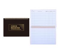 GATHINESS 2 Piezas Cuaderno para Chequera Personal Espiral, Material Pp y Papel, para Seguimiento de Gastos y Control de Cuentas en Oficina o Casa