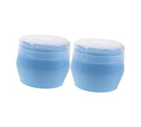 GATHINESS 2 Piezas Estuche para Borlas de Polvo Estuche de Viaje Soporte para Borlas de Polvo Plástico Portátil Almacenamiento Seguro para Ñiño E Infantil Salidas Diarias Viaje