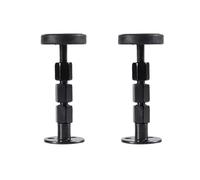 GATHINESS 2 Piezas Fijador Antivibración de Cabecera, Herramienta para Fijar Mesita de Noche, Negro, Acero Inoxidable, Protege la Pared, para Cama y Cabecero