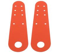 GATHINESS 2 Piezas Protector para Zapatos de Patinaje Cierre Elástico Seguro y Ajuste Antideslizante en Cuero PU Color Naranja para Jóvenes Patinadores