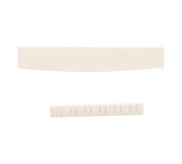 GATHINESS 2 Piezas Puente para Guitarra Acústica Cuerdas y Cejuela de Hueso Superior Inferior para Mejor Sonido y Durabilidad