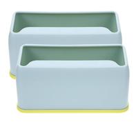 GATHINESS 2 Piezas Soporte para Pala de Arena de Gato de Plástico Resistente, Base para Recogedor de Arena Fácil de Limpiar, Adecuado para Accesorios Gatos en Interiores