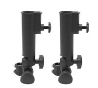 GATHINESS 2 Piezas Soporte para Paraguas de Golf Resistente y Ligero, Abrazadera Ajustable de Plástico Negro para Carrito, Adecuado para Viajes de Golf y Sillas de Playa