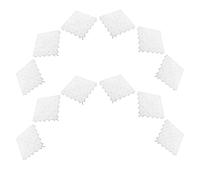 GATHINESS 20 Piezas de Filtro de Fondo para Pecera Almohadilla para Suelo de Acuario de Plástico Blanco Resistente Deformación y Ajuste Versátil para Acuarios