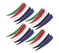 GATHINESS 20 Unidades Plumas Naturales para Flechas de 4 Pulgadas Forma de Escudo, Hechas de Plumas de Pavo para Mejorar la Consistencia y Vuelo Estable en Práctica de Tiro