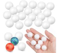 GATHINESS 200 Unidades Bolas de Poliestireno White para Manualidades, Esferas Redondas Sólidas de Poliestireno se Pueden Pegar y Pintar para Proyectos DIY y Modelado Molecular