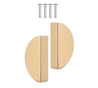 GATHINESS 2piezas Tiradores de Aluminio Espacial para Muebles de Manijas para Armarios y Tocadores Diseño Europeo Elegante y Superficie Pulida Suave Compatible con Puertas de Distancia