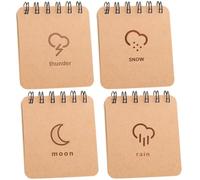 GATHINESS 4 Blocs de Notas Pequeños de Bolsillo, Cuadernos Prácticos Hojas Rayadas, Tamaño Mini Portátil para Oficina y Viaje, Material de Papelería Ligero y Fácil de Estilo Aleatorio