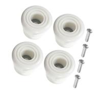 GATHINESS 4 Juegos de Topes de Puntera Pernos Accesorios de Repuesto para Patines de Ruedas Blancos de Poliuretano Resistentes al Desgaste para Patinaje Indoor y Outdoor