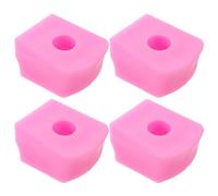 GATHINESS 4 Piezas Bloque de Freno de Goma Rosa Mejora la Seguridad y Control Resistente al Desgaste para Patines en Línea y Patines de Ruedas Adultos en Patinaje al Aire Libre