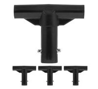 GATHINESS 4 Piezas Cubierta para Poste de Trampolín en Forma de T de Material PP Negro, Resistente al Clima y Fácil de Instalar para Ejercicio al Aire Libre y Jardín