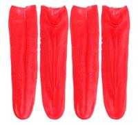 GATHINESS 4 Piezas Lengua Falsa Estirable Roja de Plástico para Trucos de Magia en Actuaciones y Eventos de Cosplay Diseño Realista y Llamativo