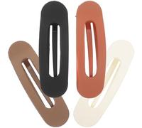 GATHINESS 4 Piezas Pinzas Pelo Planas de Plástico Diseño de Pato, Agarre Firme y Estilo Elegante para Mujeres, Ideales para Mantener el Cabello en Su Lugar Simplicidad