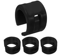 GATHINESS 4 Piezas Protector de Cadena de Bicicleta Anillo de Cadena de Bicicleta de Goma Negra Protección Anticolisión y Fácil Retirada Accesorio de Ciclismo