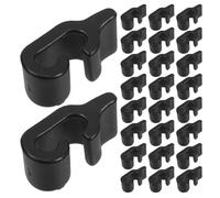 GATHINESS 48 Conectores de Plástico Negro para Jaula Modular y Cerca de Mascotas, Diseño Compatible Montaje Rápido, Accesorios para Armario y Parque de Animales Pequeños