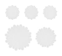 GATHINESS 5 Moldes de Silicona Fáciles de Usar Color Blanco para Manualidades Adecuado para Resina Epoxi y Bandejas para Posavasos Forma de Margarita