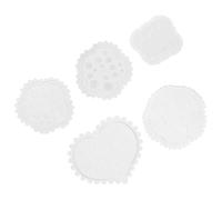 GATHINESS 5 Moldes de Silicona para Tallar Uñas 3d Reutilizables, Accesorios para Manicura Diy, Color Blanco, Pack de 5 Piezas para Decoración Única