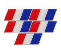 GATHINESS 5 Piezas Calcomanía de Bandera Nacional para Coche Calcomanía de Insignia de Coche Decoración Exterior del Aleación de Aluminio Instalación Fácil Resistente al Agua