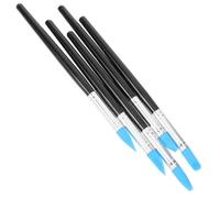 GATHINESS 5 Piezas Raspadores de Arcilla Polimérica Herramienta para Esculpir Arcilla Bolígrafo de Silicona Negro Plástico y Silicona para Limpiar y Crear Efectos Decorativos DIY