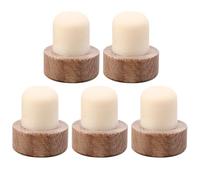 GATHINESS 5 Tapones de Madera en Forma de T para Botella de Vino Tinto Buen Sellado y Preservación de Aroma, Ideales para Fiestas y Conservación de Vino