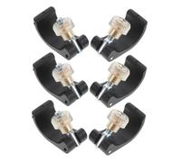GATHINESS 6 Piezas Tuerca de Clip de Hebilla para Bastón de Trekking de Nylon Negro Candado Externo para Senderismo y Escalada en Terrenos Difíciles, Garantiza Estabilidad y Comodidad