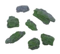 GATHINESS 7 Piezas Conjunto Piedra de Musgo Artificial para Jardín Roca Decorativa Realista para Paisajismo y Miniaturas de Jardín