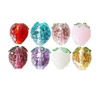 GATHINESS 8 Cuentas de Vidrio Coloridas Livianas Materiales DIY Decorativos Color Aleatorio para Hacer Pulseras y Collares Ideales para Artesanal y Joyería Hecha a Mano