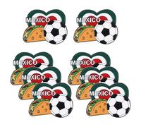 GATHINESS 8 Piezas Pin Conmemorativo en Aleación de Zinc con Diseño Mexicano Único Copa Internacional 2026 de Fútbol para Fanáticos y Uso Diario