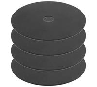 GATHINESS Accesorios para Cepillo de Inodoro 4 Piezas Tapa Bloqueadora de Olores, Cubierta de Material PP, Repuesto para Escobilla WC Negra, Limpieza y Protección contra Salpicaduras en