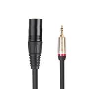 GATHINESS Adaptador Xlr Macho a Hembra de Sonido y Resistente para Micrófono de 3,5mm Cable de Cobre y Pvc de 0,3 Metros para Smartphone