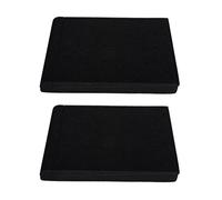 GATHINESS Almohadillas de Esponja Insonorizantes para Altavoces y Subwoofer, Cojines Reductores de Ruido Ajuste Versátil de Ángulo, Pack de 2 Piezas Negras
