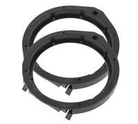 GATHINESS Anillo Espaciador para Altavoz Anillo Espaciador del Altavoz de Plástico Negro de 6,5 Pulgadas Cortes Precisos y Superficie Lisa para Amantes Música Coche