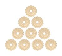 GATHINESS Arandelas para Placas Traseras de Muebles 0,6cm 10 Piezas Arandelas para Tiradores de Muebles de Cobre Dorado Estilo Antiguo para Cajones y Manijas