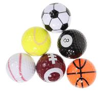 GATHINESS Balones de Golf de Goma Resistentes y Cómodas para Adolescentes, Diseño Colorido Adecuado para Práctica y Entrenamiento en Deportes Color Aleatorio