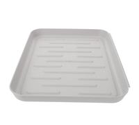 GATHINESS Bandeja Multifuncional de Plástico Gris para Mascotas y Plantas, Pequeña Bandeja Organizadora 35x27x3 Cm, Soporte para Jaulas de Perros y Conejos, Fácil Limpieza y Resistente