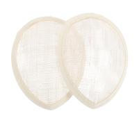 GATHINESS Base de Malla de Lino para Sombrero en Forma de Lágrima, 2 Unidades, Transpirable, 14x10 Cm, Accesorios para Sombreros DIY y Tocados de Mujer para Bodas y Fiestas