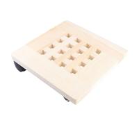 GATHINESS Base Rodante para Maceta de Madera con Ruedas Aplicables | Soporte Móvil, Refuerzo de Hierro Angular, Orificios de Drenaje, Color Caqui, Fácil de Mover