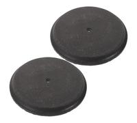 GATHINESS Bloque de Peso Antivuelco Redondo para Bote de Basura, Base Estable de Plástico Negro, Fácil de Limpiar, Adecuado para Uso en Exteriores y Hogares