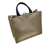 GATHINESS Bolsa de Compras de Arpillera Portátil y Ligera para Mujer, Bolso de Mano de Lona y Lino, Diseño Moderno Adecuado para Verano y Uso Diario Varios estilos