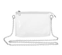 GATHINESS Bolso Bandolera Transparente para Mujer Diseño Sencillo y Cremallera, Material Pvc y Metal, Adecuado para Conciertos y Fácil de Llevar