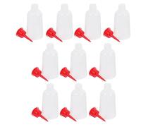 GATHINESS Botellas Pequeñas Exprimibles para Pegamento, Set de 10 Botellas de Plástico Transparente de 100 Ml Aplicador de Punta Estrecha para Uso en Arte y Bricolaje